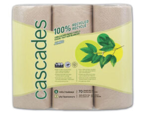 Cascades 100% recycled unbleached Paper Towel
