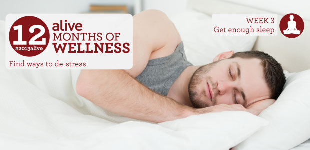 #2013alive: Hit Snooze to De-Stress!