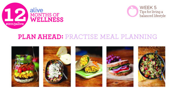 #2013alive: Plan Ahead – Eat Well by Practising Meal Planning