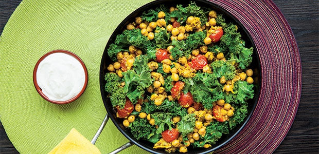 Meatless Monday: Chickpea Kale Stir-Fry