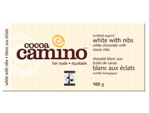 Cocoa Camino White Chocolate with Cocoa Nibs