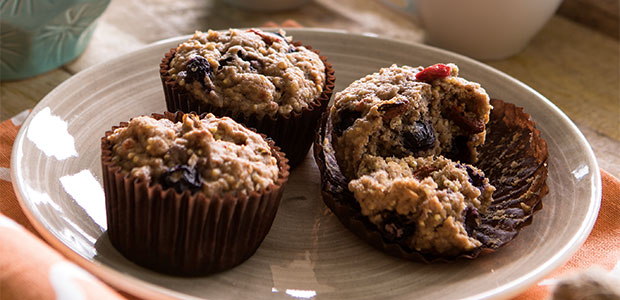 Blueberry Spelt - Millet Muffins