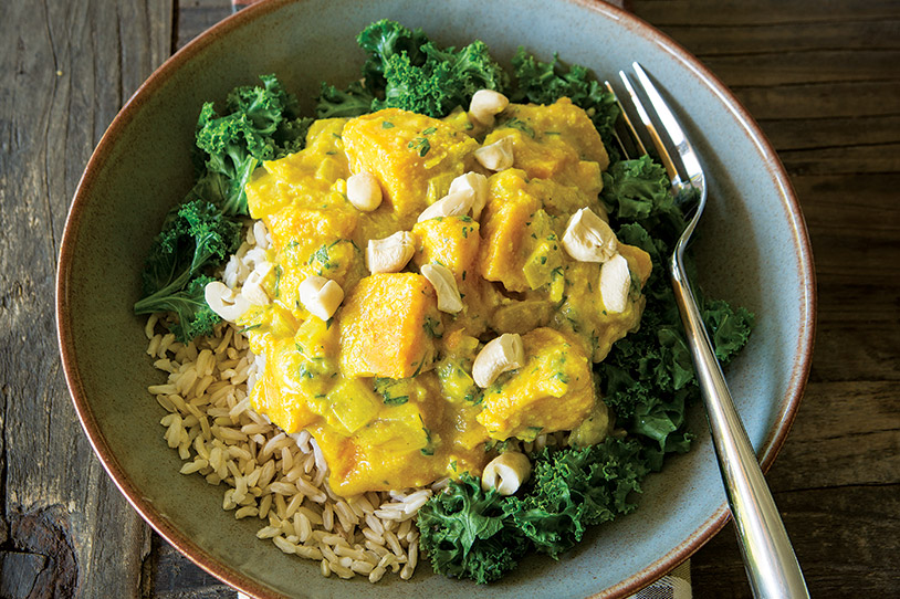 Pumpkin Cashew Coconut Curry