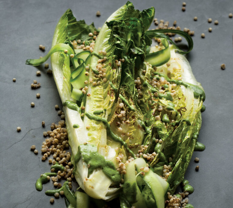 Romaine and Sorghum Salad with Coconut Green Goddess