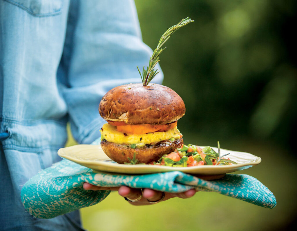 Hawaiian Portobello Pineapple Stacks