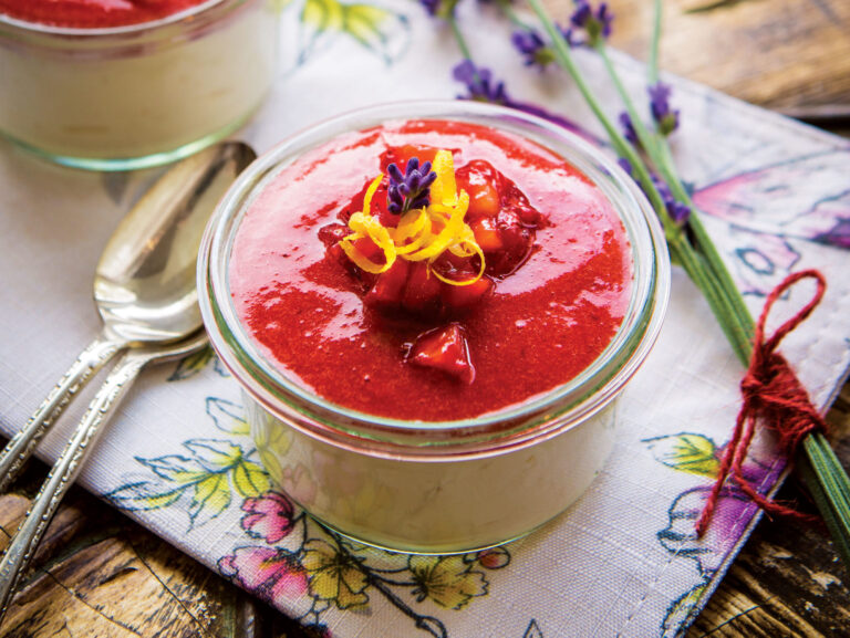 Lemon Yogurt Mousse with Homemade Jam