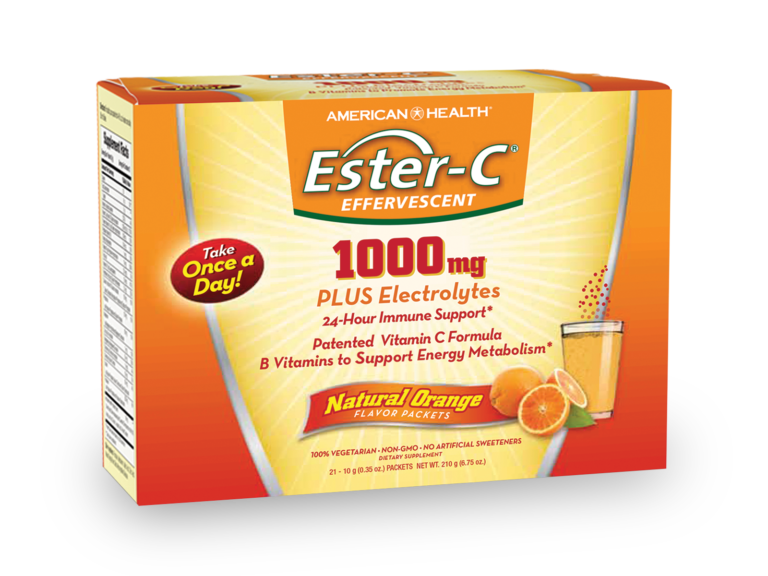 Enter to Win Ester-C<sup>®</sup> Effervescent Orange Powder Packets!