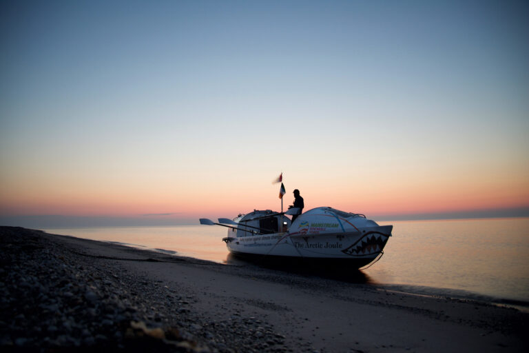 Rowing Through Melting Sea Ice