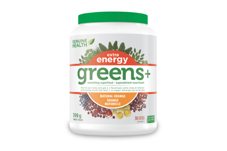 Win 1 of 5 Bottles of Genuine Health’s greens+ Extra Energy!