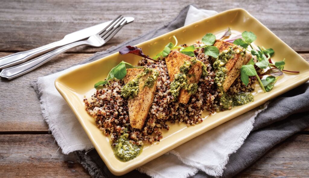Pesto Tofu Steaks