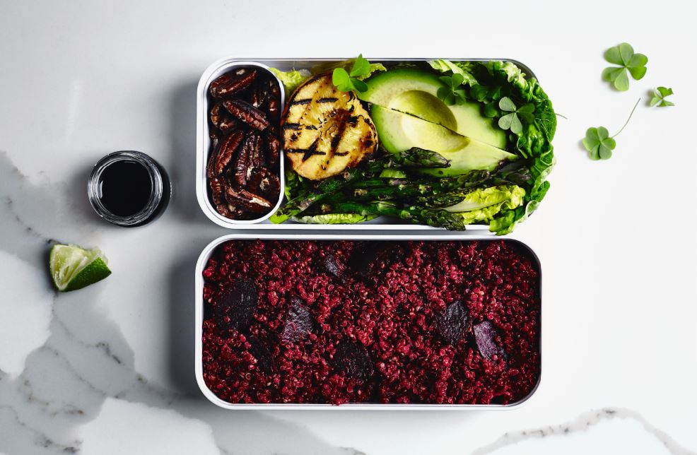 Red Velvet Quinoa Bento