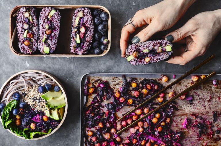 Roast Cabbage Slaw Bento