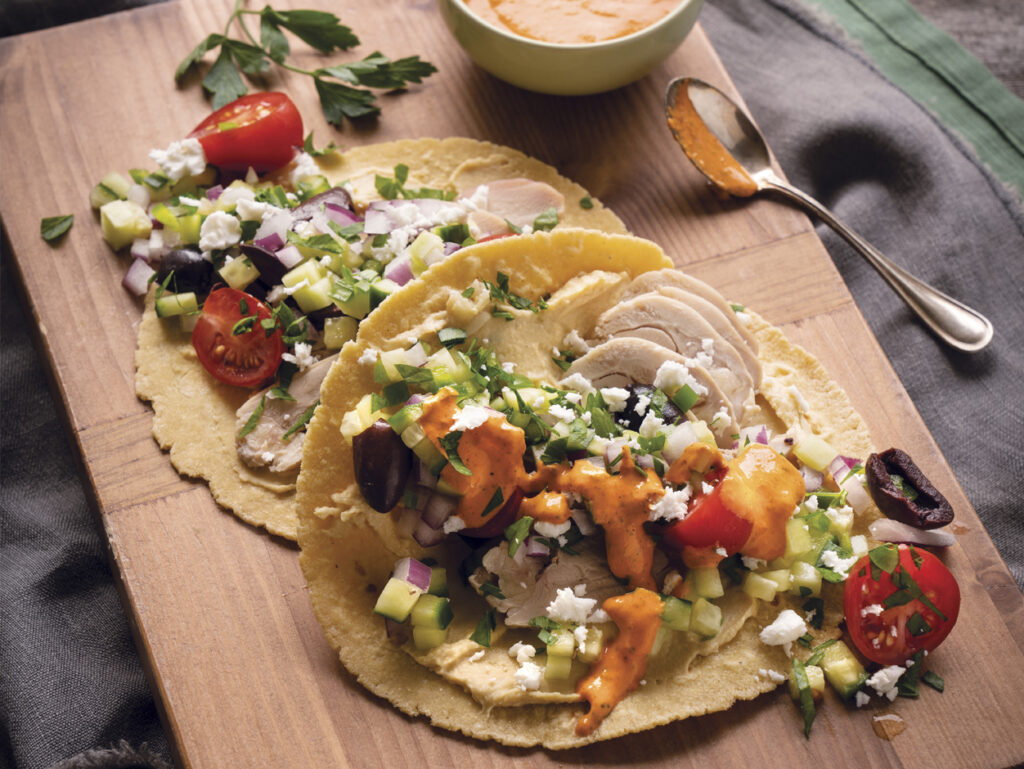 Med-Style Chicken Tacos