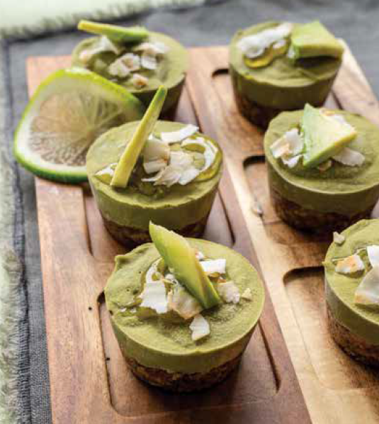 Mini Avocado Matcha Pudding Cups