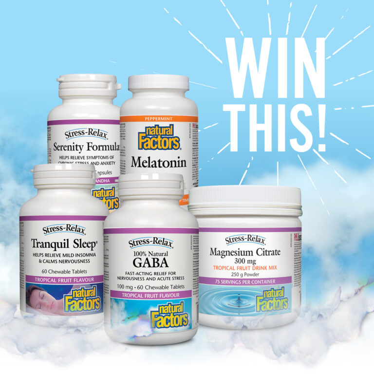 Win a Sleep-Supporting Prize Pack from Natural Factors!