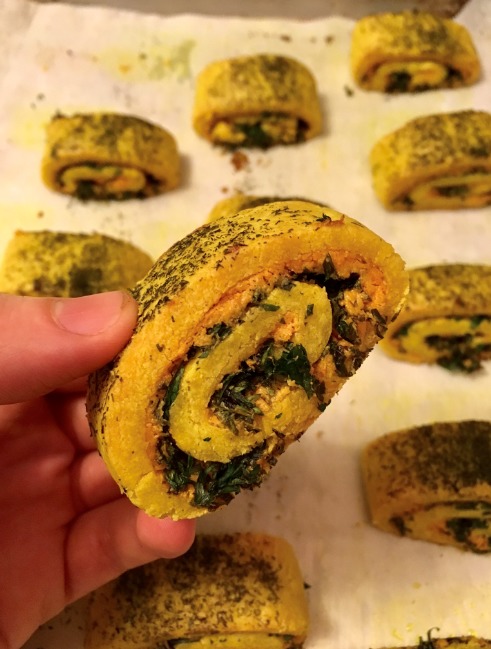 Harissa, Goat Cheese, and Herb Rugelach