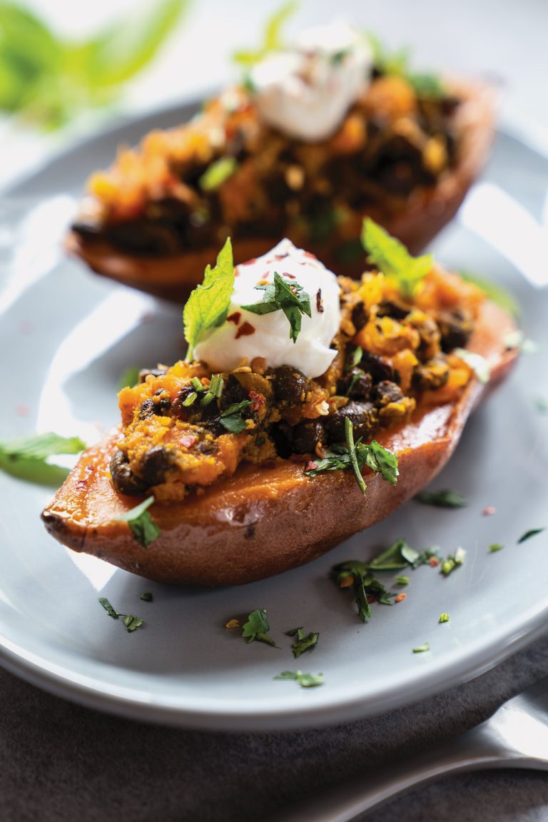Spiced Sweet Potato Jackets
