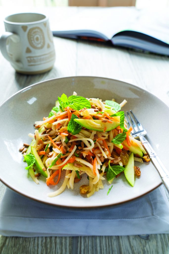 Creamy Curry Turnip Slaw