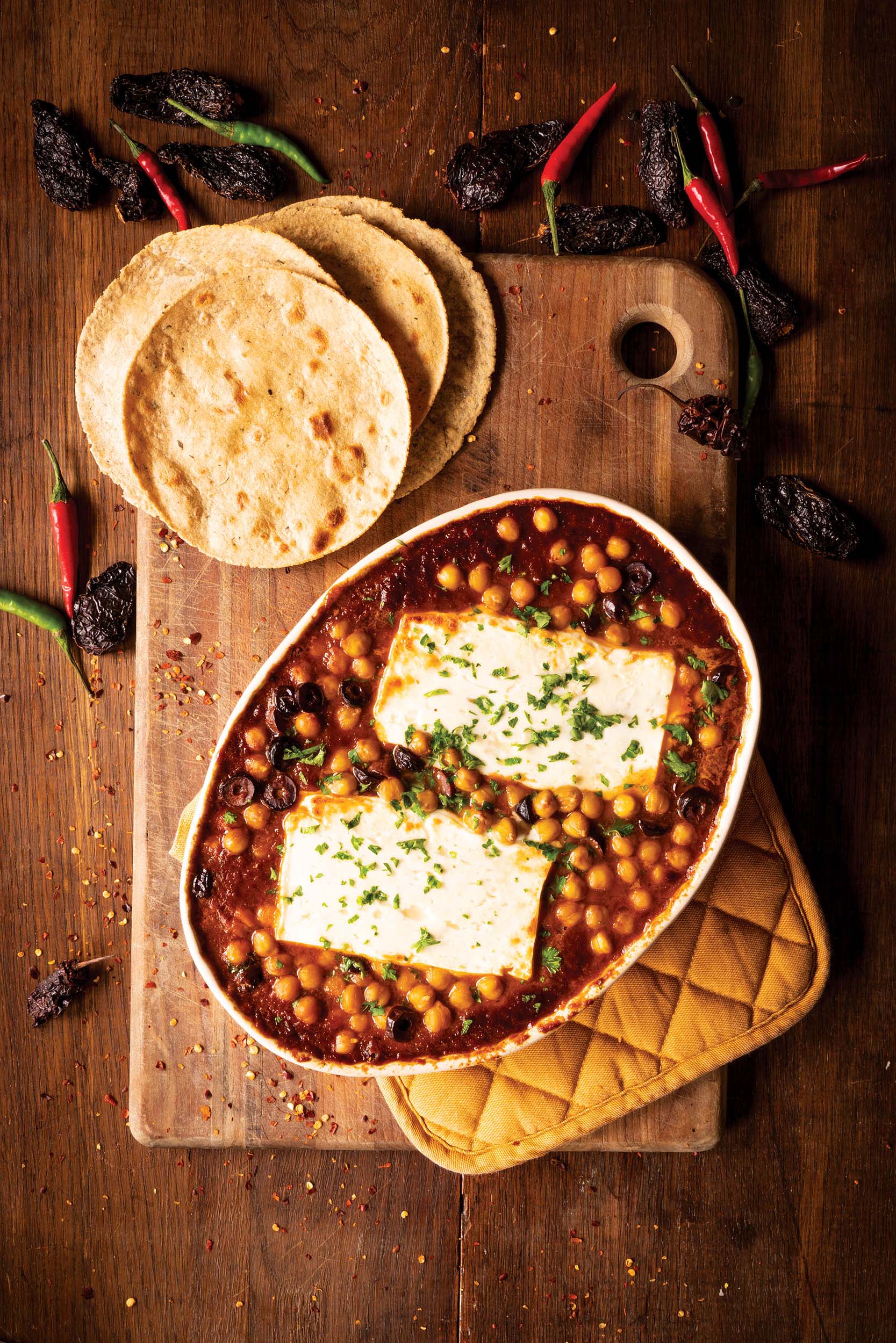 Ancho Tomato Baked Feta