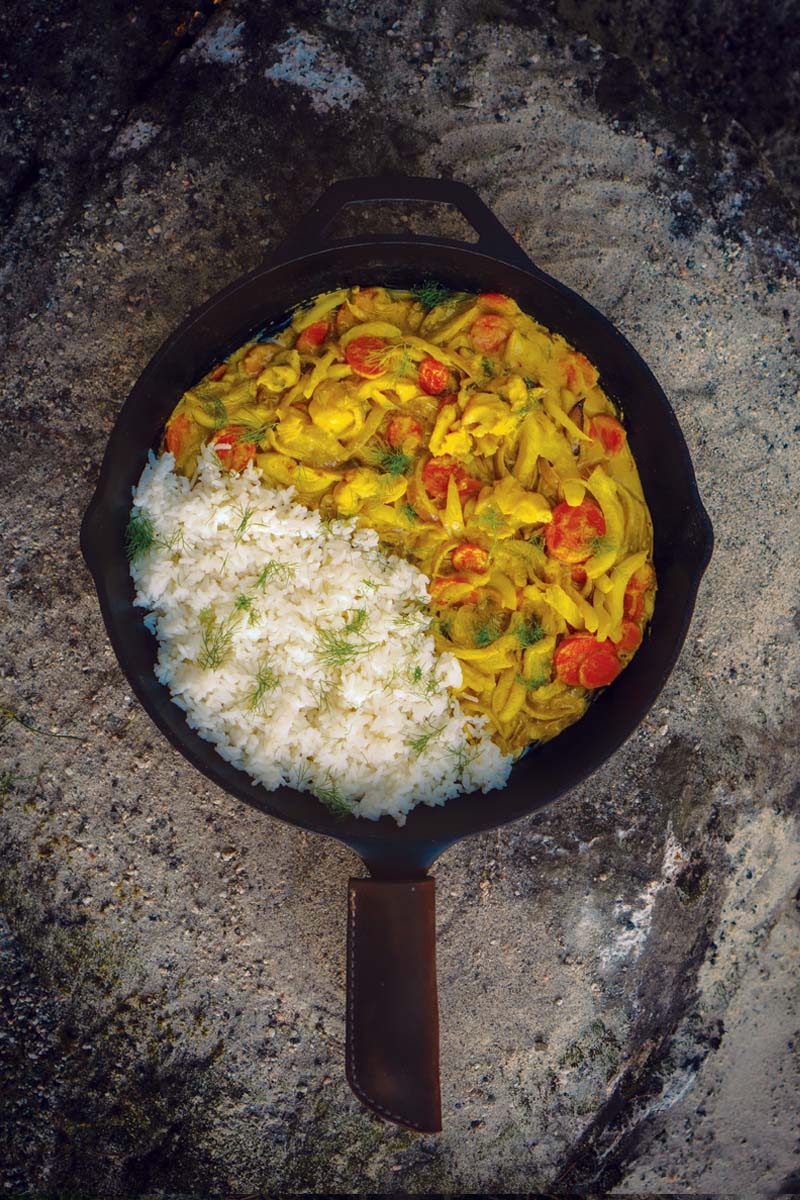 Coconut Curry Turmeric Trout