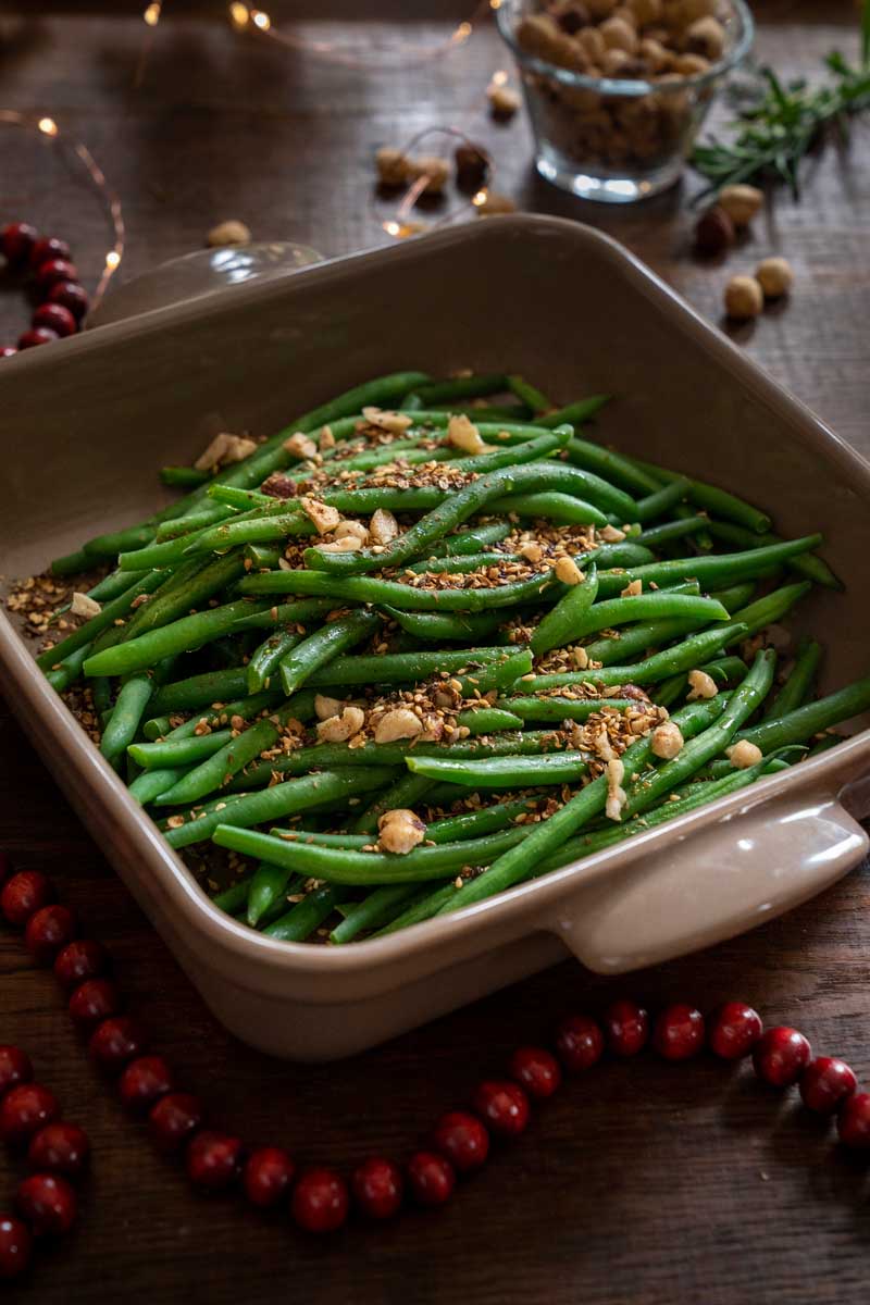 Green Beans with Dukkah