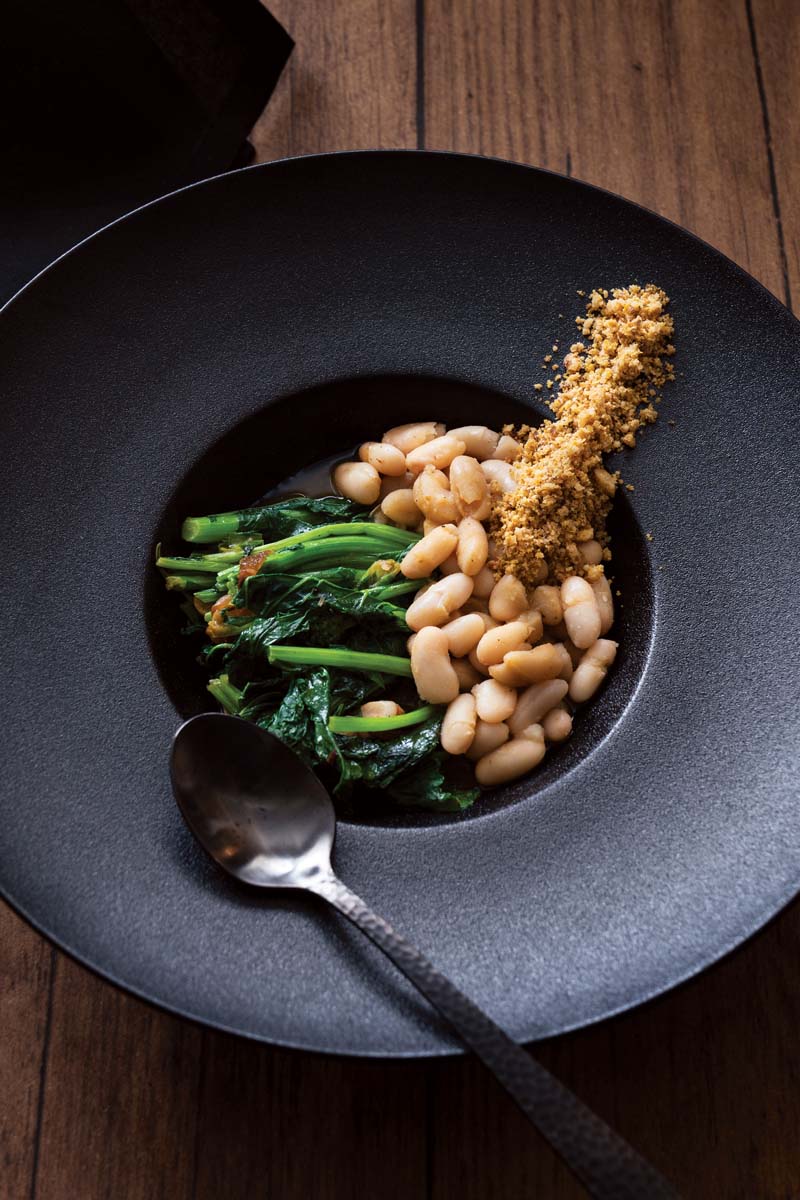 White Beans and Dandelion Greens