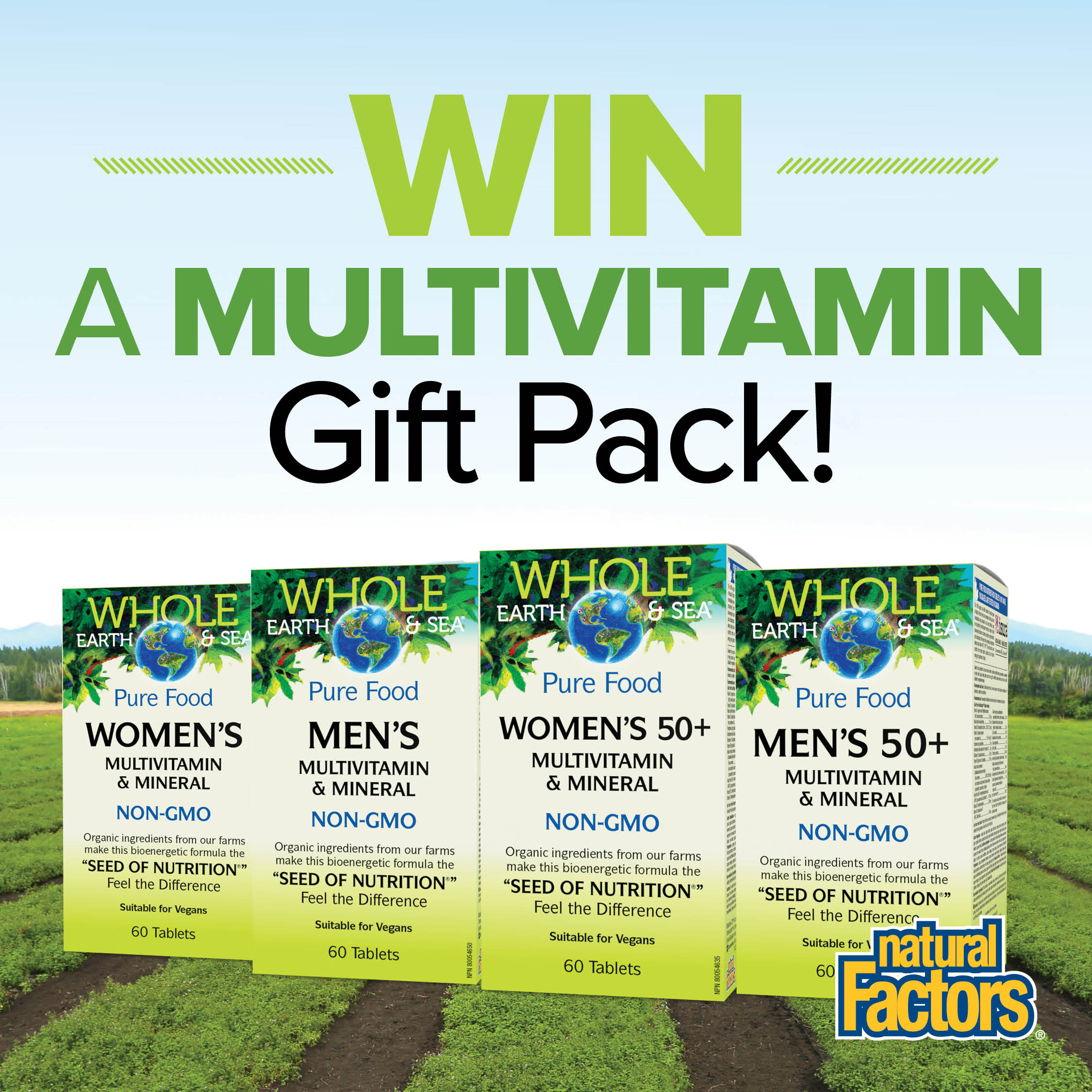 Win a Whole Earth & Sea Multivitamin & Mineral Prize Pack!