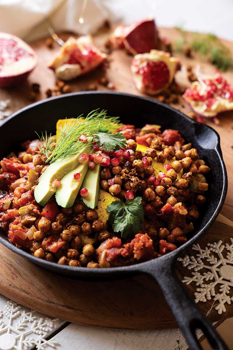 Vegan Shakshuka with Za’atar Spiced Chickpeas