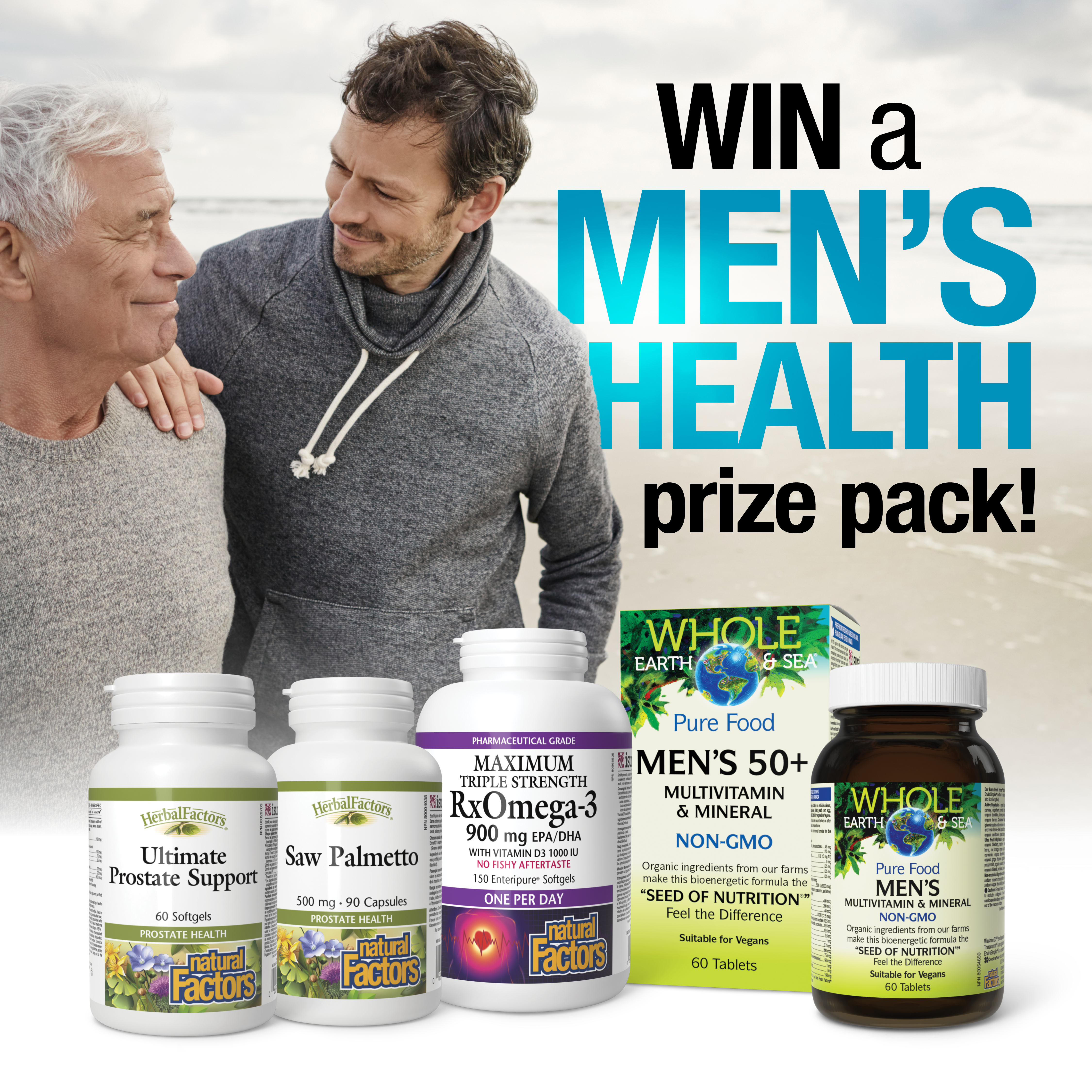 Win a Natural Factors Men’s Health Prize Pack!
