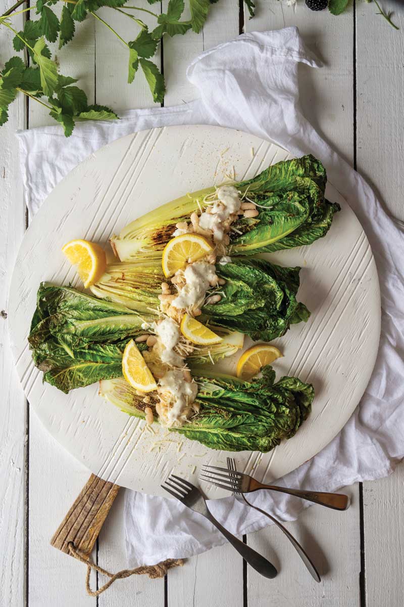 Cacio E Pepe Grilled Caesar Salad