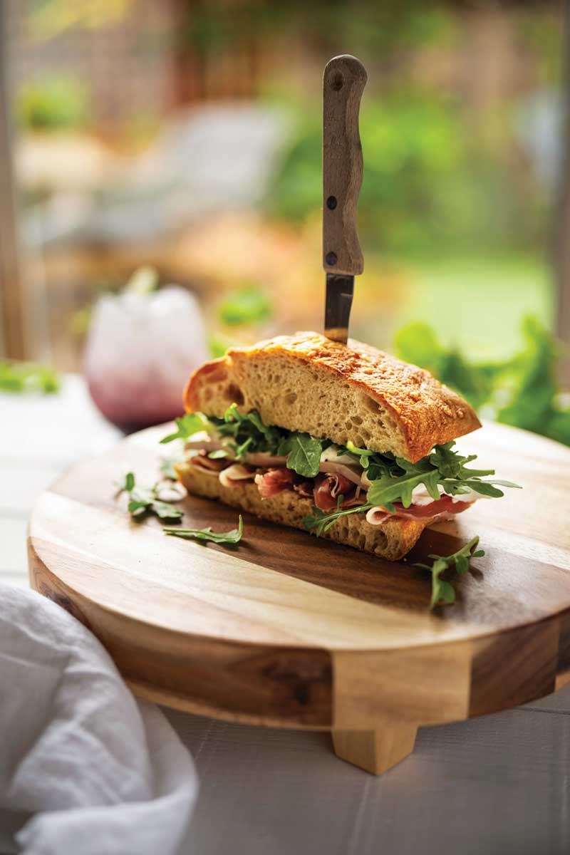 Gluten-Free Focaccia Meat Sandwich