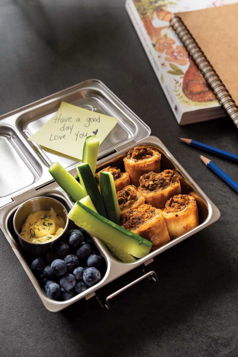 Squash and Lentil Rolls
