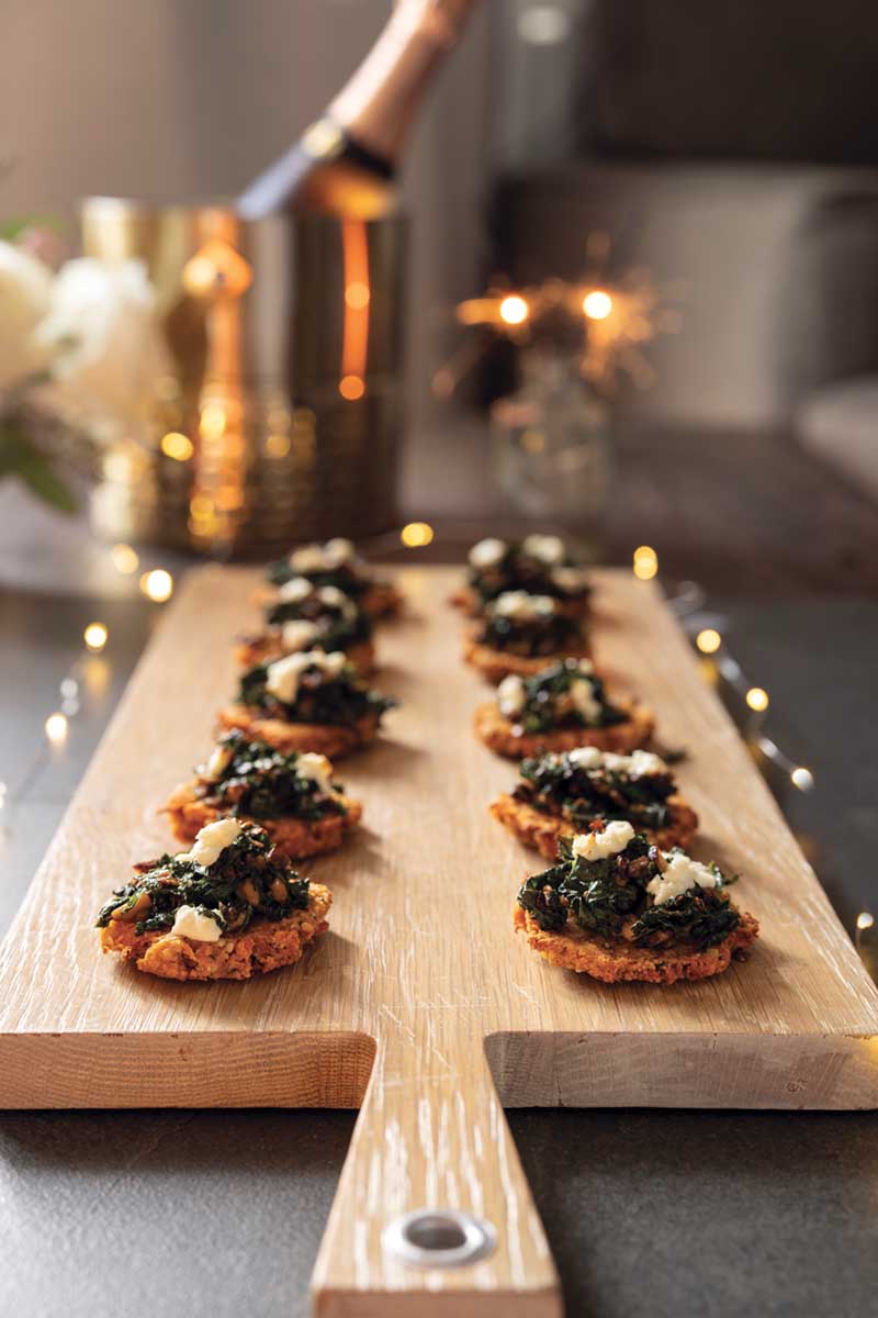 Kale, Mushroom Sweet Potato Bites