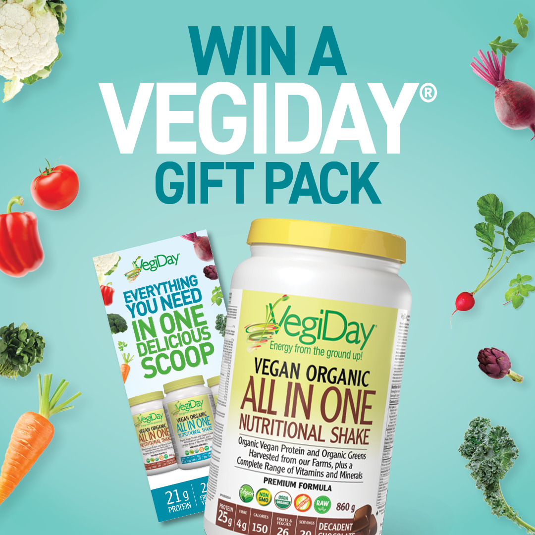 Win a VegiDay Nutritional Shake Prize Pack!