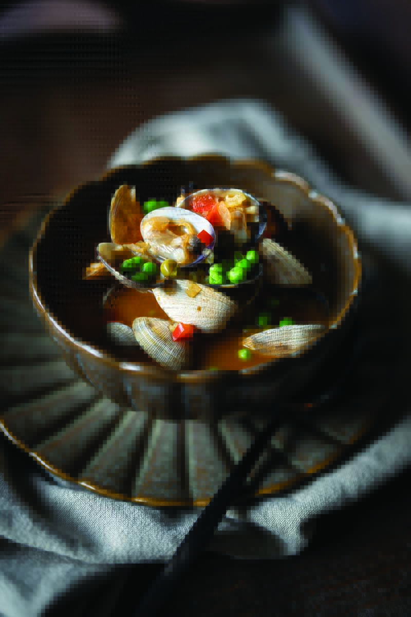 Brothy Rice with Clams