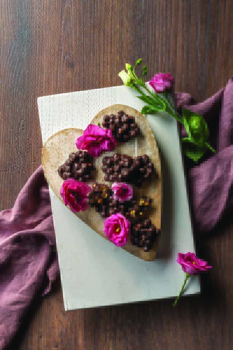 Chocolate Chickpea Clusters