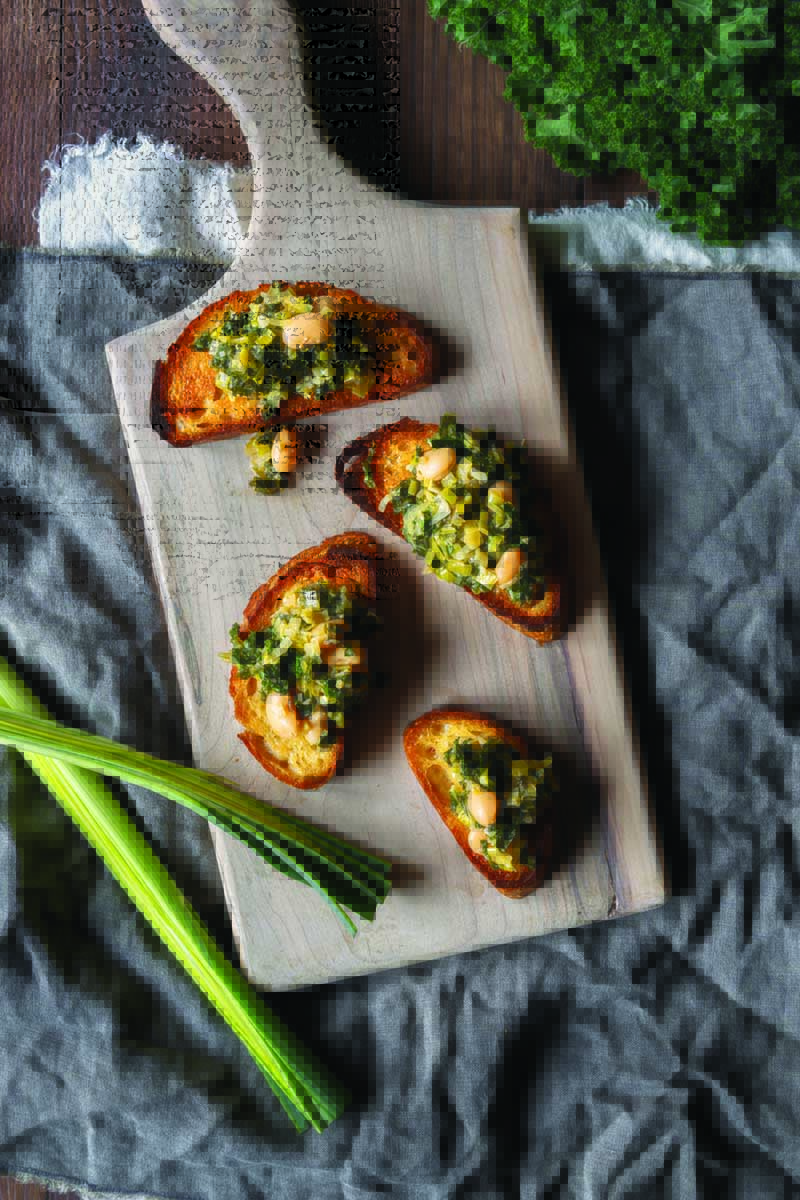 Miso and Mustard Beans on Toast