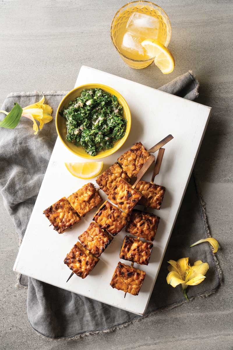 Brazilian style tempeh churrasco