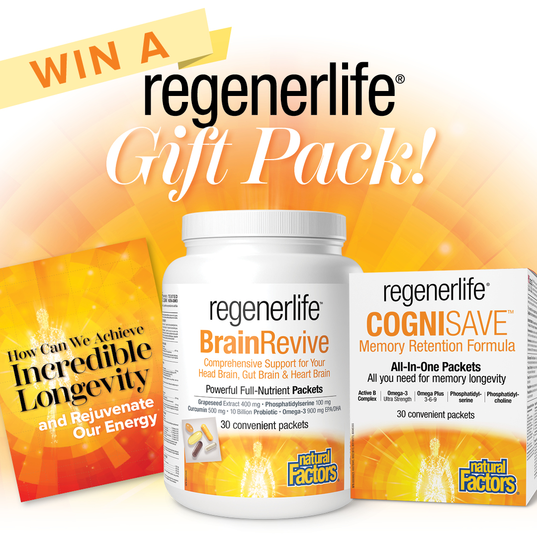 Win a Regenerlife Prize Pack from Natural Factors!